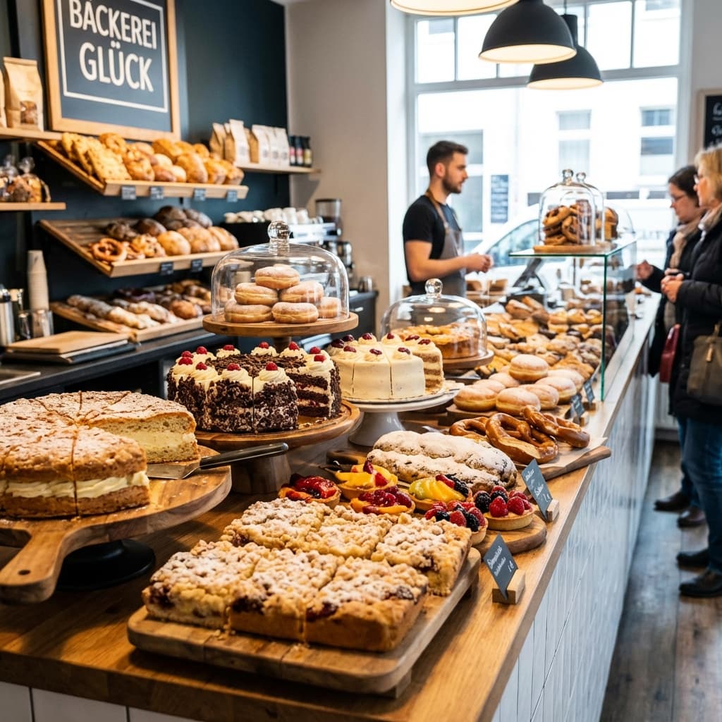 Assortment of German pastries